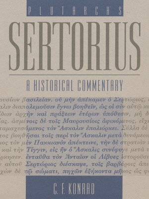 cover image of Plutarch's Sertorius